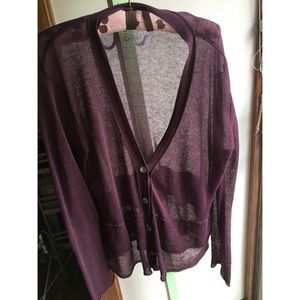 Light plum cardigan